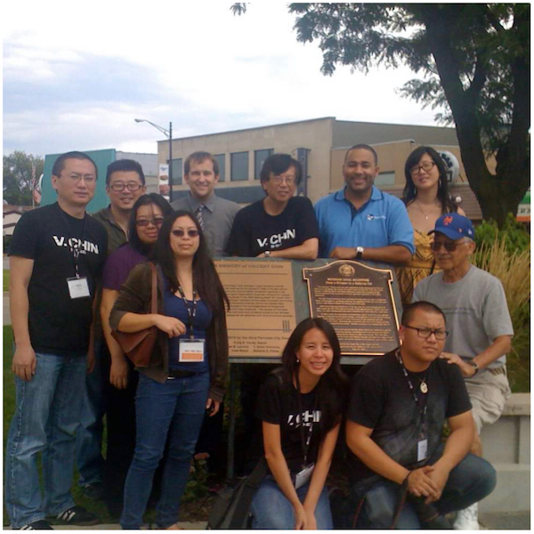 Corky Lee and others at AAJA 2011 in Detroit. Courtesy of Erin Pangilinan.